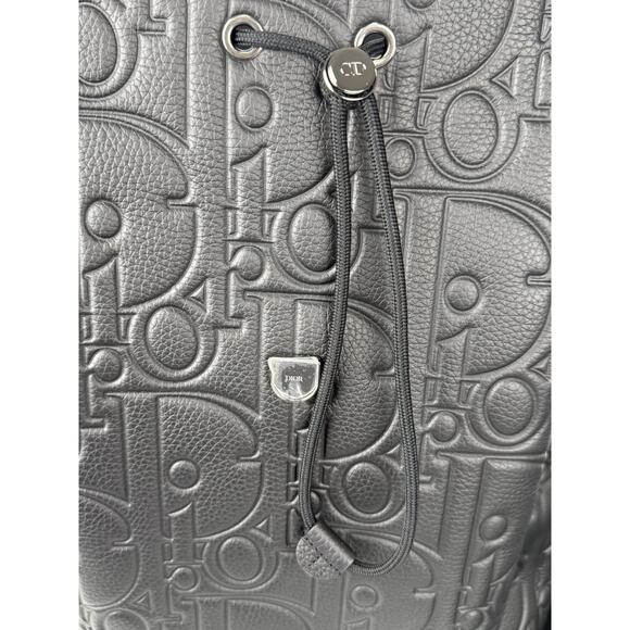 Christian Dior Black Gravity And Grained Leather Daily Backpack With Flap - Picture 6 of 16